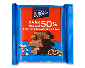 Шоколад чорний E.Wedel 50% 40г