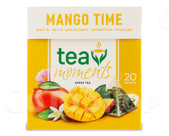 Чай зелений Tea Moments Mango Time 20*1,7г