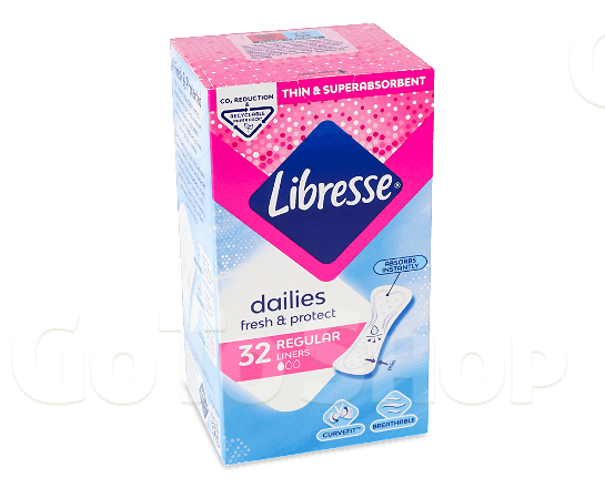 Прокладки щоденні Libresse Daily Fresh Normal Plus 32шт/уп