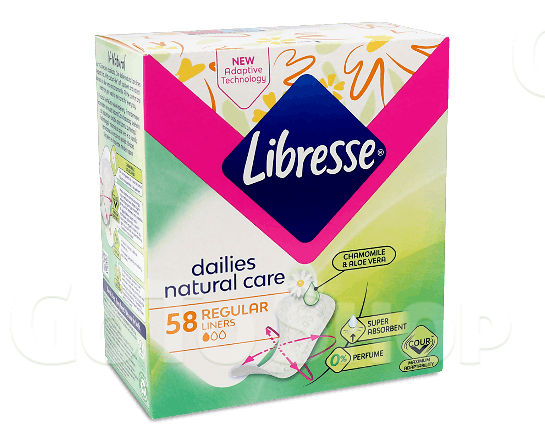 Прокладки щоденні Libresse Natural Care Normal 58шт