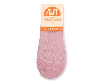 Шкарпетки жіночі «Лівий & Правий» сітка рожеві, розмір 23-25 шт
