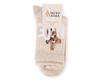 Шкарпетки жіночі Легка Хода 5580 беж меланж р.23 1 пара