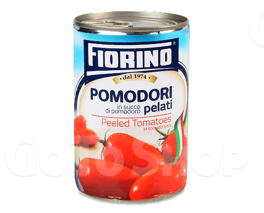 Томати Fiorino очищені цілі в томатному соку, 400г