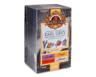 Набір чаю чорного Basilur Earl Grey Assorted, 20*2г/уп