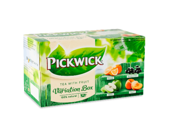 Чай чорний Pickwick Асорті зі шматочками фруктів 4х5х1,5г, 30г