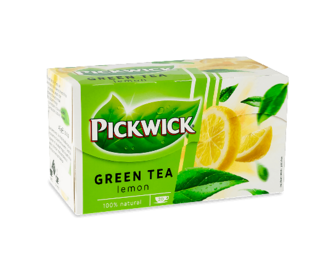 Чай зелений Pickwick з лемонграсом та цедрою лимона, 20*2г