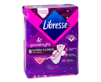 Прокладки гігієнічні Libresse Ultra Night Extra, 8шт