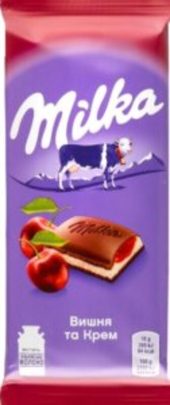 Шоколад Milka зі смаком вишні та вишневою нач.90г