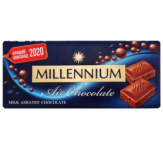 Шоколад Millennium Premium пористий мол. 85г