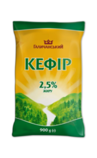 Кефір ГаличанськиЙ 2,5% 900г п/е