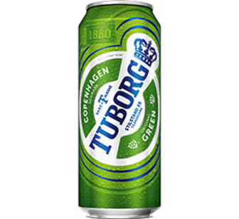Пиво Tuborg Green 0,5л з/б