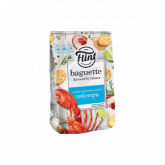 Сухарики Baguette пшеничні лобстер ТМ Flint 100г