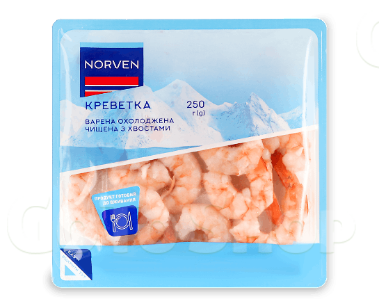 Креветка Norven чищена варена 250г