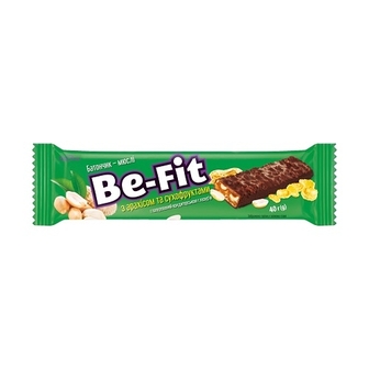Батончик-мюслі 40г Своя Лінія Be-Fit горіховий з сухофруктами 