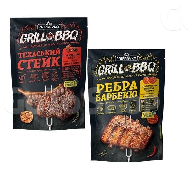 Приправа 30г Приправка GRILL &amp; BBQ Техаський стейк 