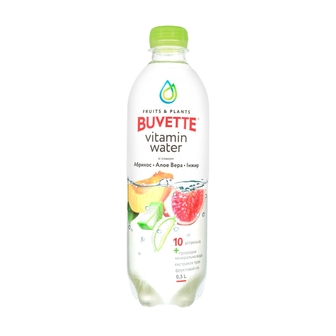Напій 0,5л Buvette Vitamin Water зі смаком Абрикос-інжир-алое-вера 