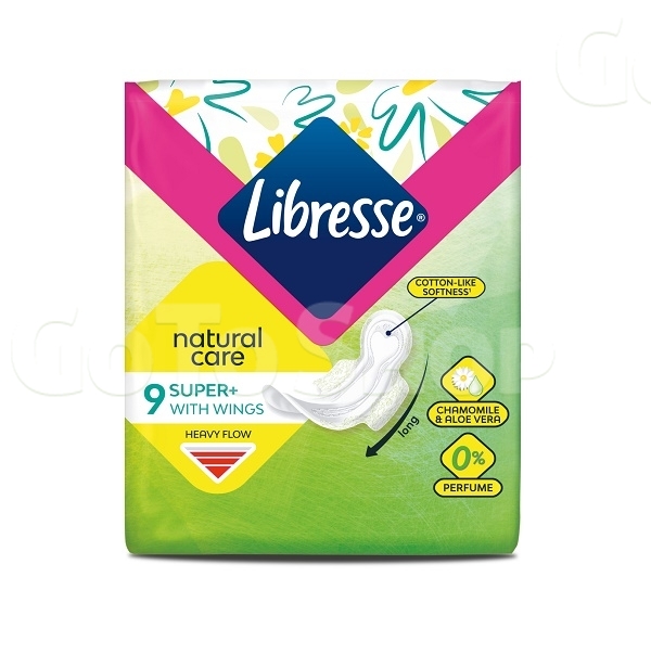 Прокладки 9 шт Libresse Natural Care Ultra Super з екстрактом алое вера та ромашки 