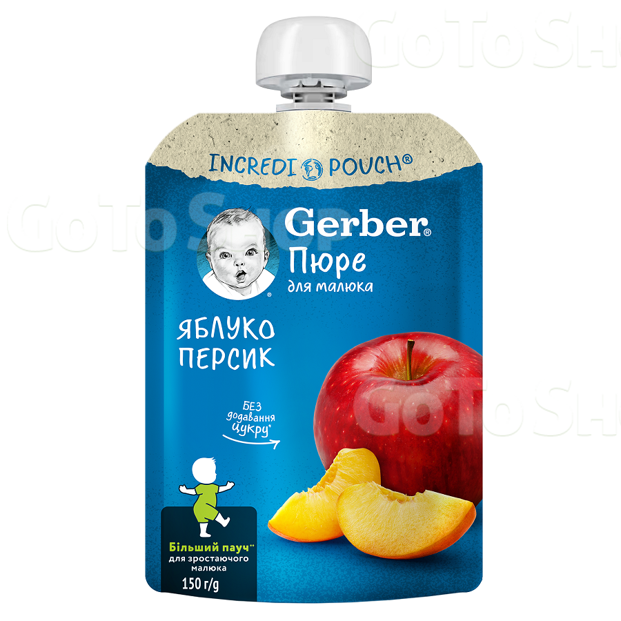 Пюре 90г Gerber яблуко і персик 