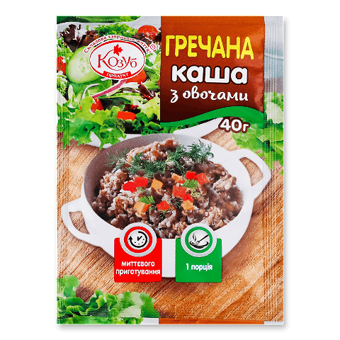 Каша Козуб продукт гречана з овочами 40г