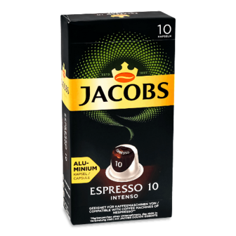 Кава мелена Jacobs Espresso Intenso 10 капсул 52г