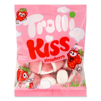 Мармелад жувальний Trolli Strawberry Kiss зефірний 100г