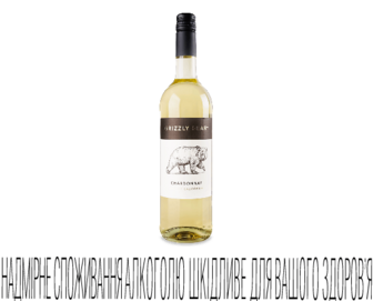 Вино Grizzly Bear Chardonnay біле сухе 0,75л