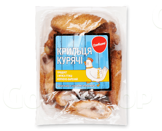 Продукт з м’яса птиці Глобино Крильця курячі к/в, кг