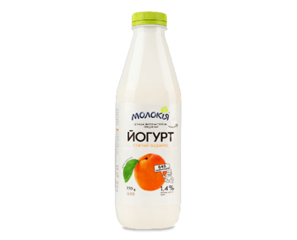 Йогурт «Молокія» абрикос 1,4% пет, 770г