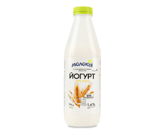 Йогурт «Молокія» злаки 1,4% пет, 770г