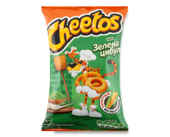 Снеки Cheetos кукурудзяні зі смаком зеленої цибулі, 55г
