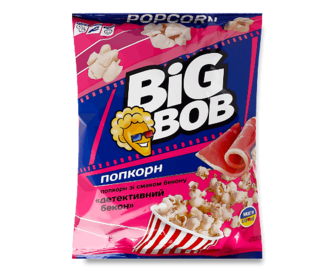 Попкорн Big Bob зі смаком бекону, 80г