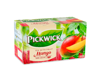 Чай чорний Pickwick ароматизований зі шматочками манго, 20*1,5г