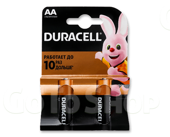 Батарейки Duracell AA LR6 MN1500, 2шт