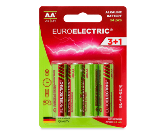 Батарейки лужні Euroelectric  АА 1.5V LR6 4 шт./уп., 4шт