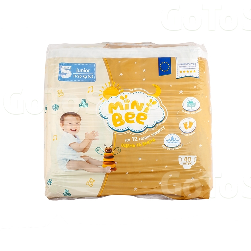 Підгузки дитячі 40 шт MiniBee Junior 11-25 кг 