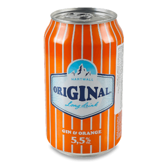 Напій слабоалкогогольний Original Long Drink Gin Orange з/б 0,33л (0,33л)