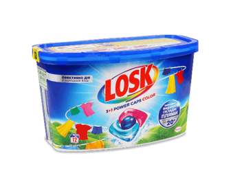 Капсули для прання Losk Color Power-caps 3 в 1 12шт