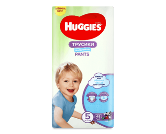 Підгузки-трусики для хлопчиків Huggies Pants 5 (12-17 кг) 48шт