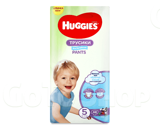 Підгузки-трусики для хлопчиків Huggies Pants 5 (12-17 кг) 48шт