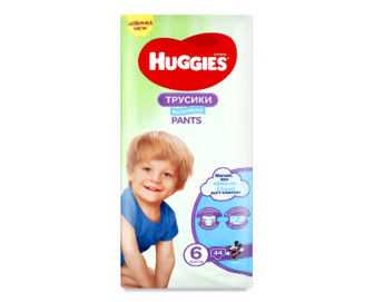 Підгузки-трусики для хлопчиків Huggies Pants 6 (15-25 кг) 44шт