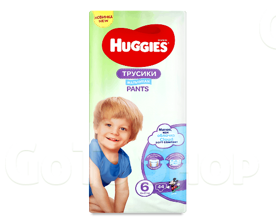 Підгузки-трусики для хлопчиків Huggies Pants 6 (15-25 кг) 44шт