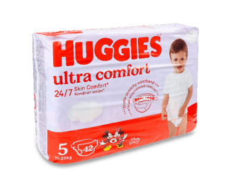 Підгузки Huggies Ultra Comfort 5 (11-25 кг) 42шт