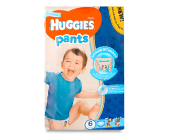 Підгузки-трусики для хлопчиків Huggies Pants Jum 6 (15-25 кг) 30шт