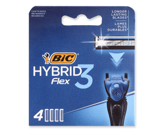 Касети змінні для гоління BIC Flex 3 Hybrid 4шт