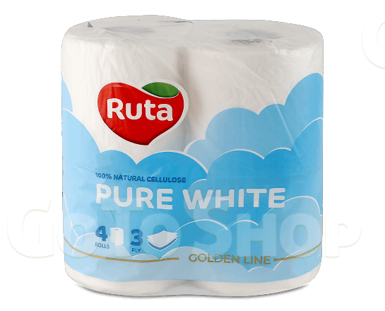 Папір туалетний Ruta Pure White 4шт/уп