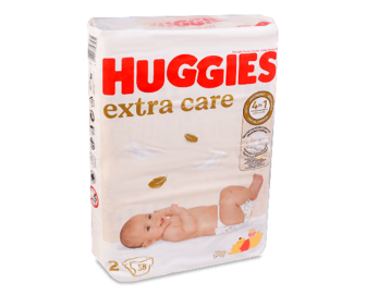 Підгузки Huggies Extra Care 2 (3-6 кг) 58шт