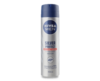 Дезодорант-спрей Nivea Men «Срібний захист» антиперспірант 150мл