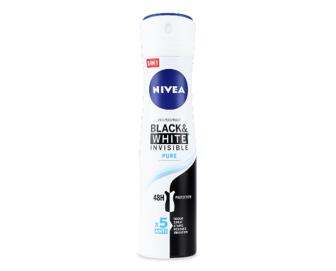 Дезодорант-спрей Nivea Pure «Невидимий захист для чорного і білого» 150мл