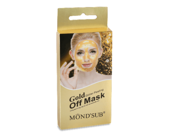Маска для обличчя Mondsub Gold Glitter піл-офф 8мл