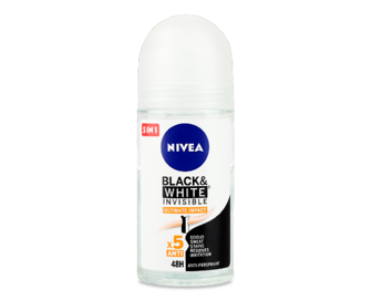 Дезодорант роликовий Nivea Black&White Invisible Ultimate Impact 50мл